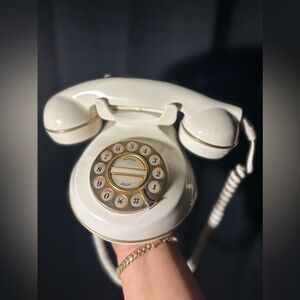 Retro or vintage phone decor